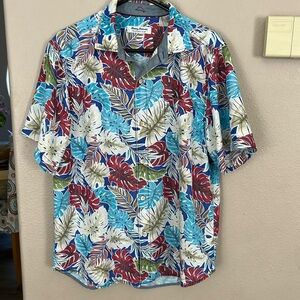 Tommy Bahama shirt The Coconut Point Hawaiian Camp Floral Tencel Modal Blend
